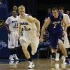 Lucas Eitel races for a loose ball.