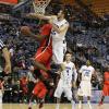 Jake Odum defends a Cardinal fast break.