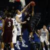 Jake Kitchell blocks a ULM layup attempt.