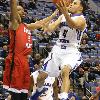 Brenton scores a left handed layup.