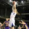 Creighton's Alyssa Kamphaus muscles down a rebound.