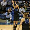 Anna Munn shoots during three point contest