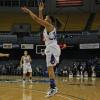 Racheal Mahan fires a mid-range jumper.