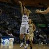 Brittany Schoen fires a mid-range jump shot.