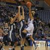 Deja Mattox drives the lane and drops in a pretty left handed shot.