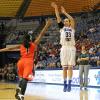 Anna Munn knocks down a three pointer.