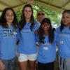 Ashley, Kelsey, Alexis, and Joy at the Big Blue Booster Club Picnic in August.
